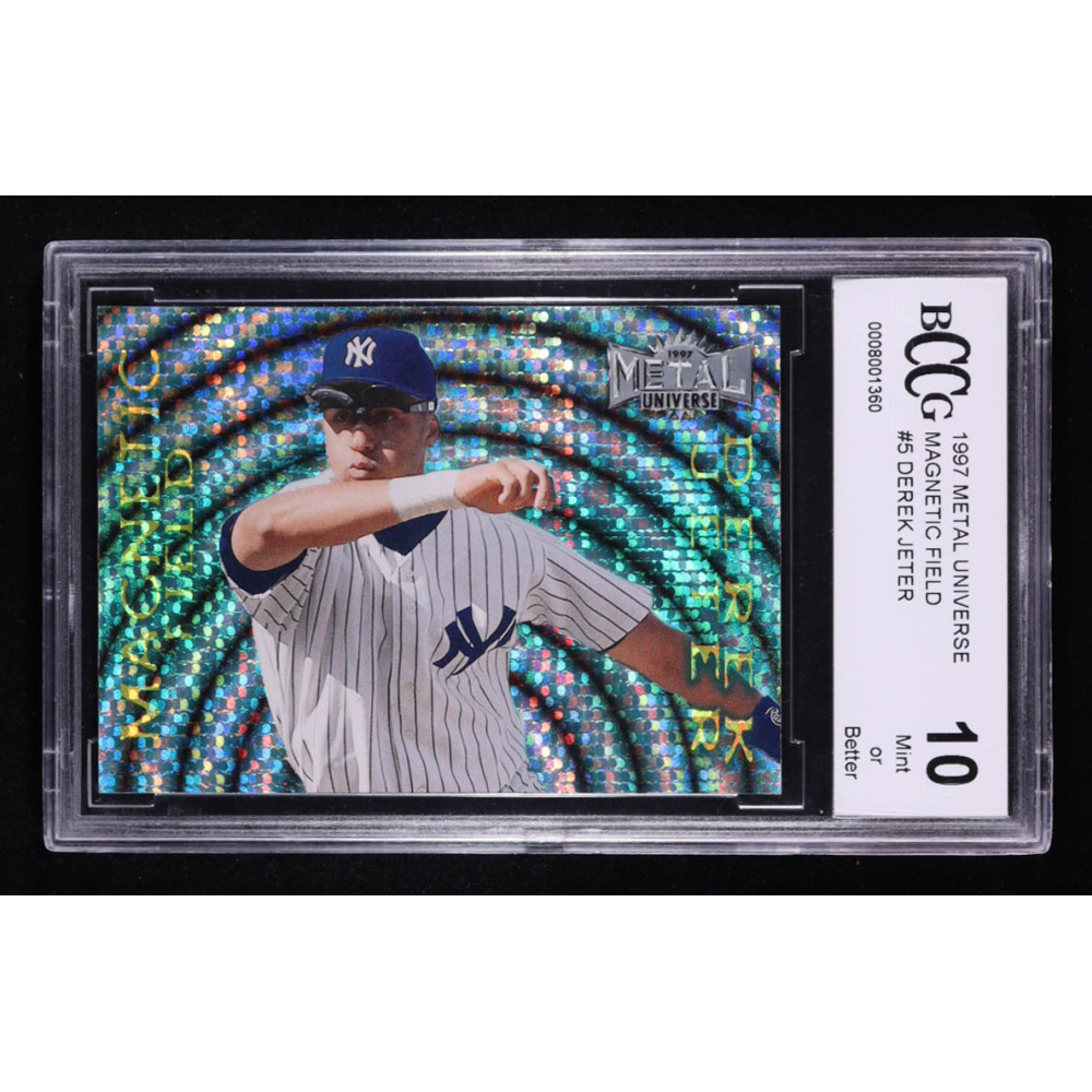 Derek Jeter 1997 Metal Universe Magnetic Field #5 (BCCG 10) at PristineAuction.com