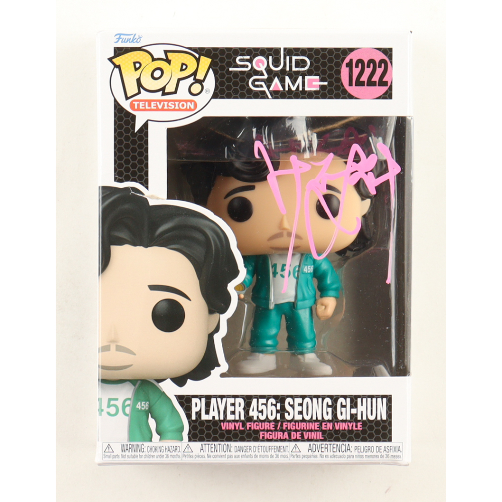 Lee Jung-Jae Signed "Squid Game" #1222 Player 456: Seong Gi-Hun Funko Pop! Vinyl Figure (PSA) at PristineAuction.com
