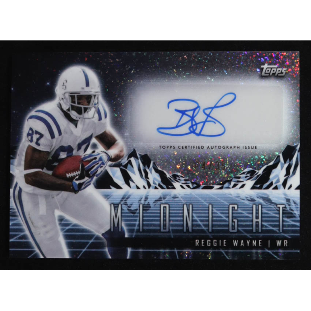 Reggie Wayne 2024 Topps Midnight Horizon Signatures Winter Solstice #HZSRW #04/35 at PristineAuction.com