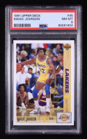 Magic Johnson 1991-92 Upper Deck #45 (PSA 8) at PristineAuction.com