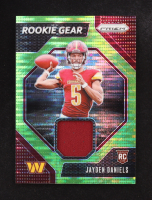 Jayden Daniels 2024 Panini Prizm Rookie Gear Neon Green Pulsar #2 RC at PristineAuction.com