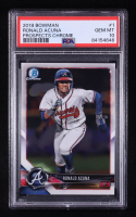 Ronald Acuna Jr. 2018 Bowman Chrome Prospects #BCP1 RC (PSA 10) at PristineAuction.com