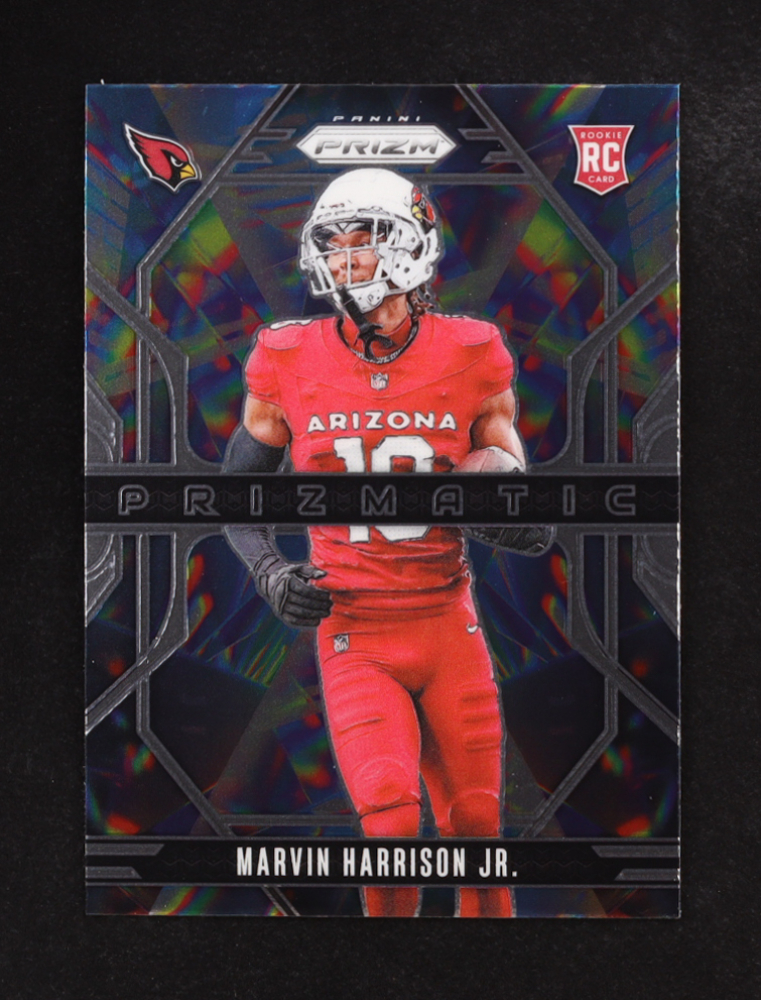 Marvin Harrison Jr. 2024 Prizm Prizmatic Prizms Green Wave #12 RC
