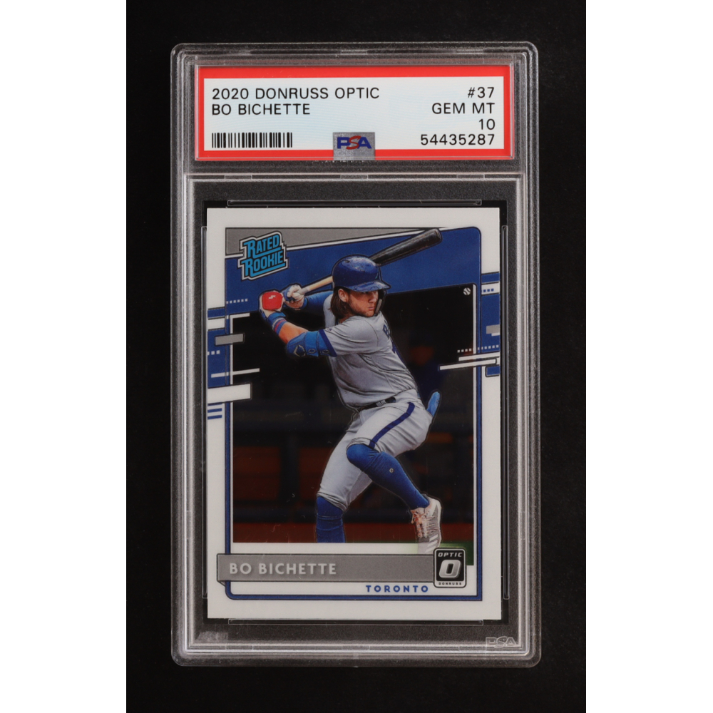 Bo Bichette 2020 Donruss Optic #37 RR RC (PSA 10) at PristineAuction.com