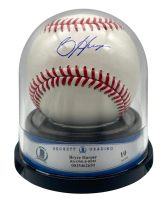 Bryce Harper Signed OML Baseball with Display Case (BGS, Fanatics & MLB | Autograph Graded 10) at PristineAuction.com