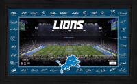 Lions LE 2025 NFL Signature Gridiron Custom Framed Photo at PristineAuction.com