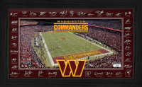 Commanders LE 2025 NFL Signature Gridiron Custom Framed Photo at PristineAuction.com