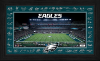 Eagles LE 2025 NFL Signature Gridiron Custom Framed Photo at PristineAuction.com