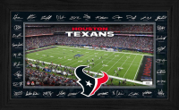 Texans LE 2025 NFL Signature Gridiron Custom Framed Photo at PristineAuction.com
