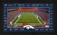 Broncos LE 2025 NFL Signature Gridiron Custom Framed Photo at PristineAuction.com