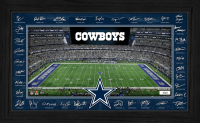 Cowboys LE 2025 NFL Signature Gridiron Custom Framed Photo at PristineAuction.com