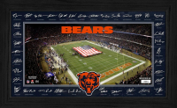 Bears LE 2025 NFL Signature Gridiron Custom Framed Photo at PristineAuction.com