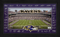 Ravens LE 2025 NFL Signature Gridiron Custom Framed Photo at PristineAuction.com