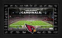Cardinals LE 2025 NFL Signature Gridiron Custom Framed Photo at PristineAuction.com