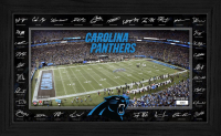 Panthers LE 2025 NFL Signature Gridiron Custom Framed Photo at PristineAuction.com