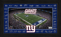 Giants LE 2025 NFL Signature Gridiron Custom Framed Photo at PristineAuction.com