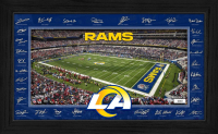 Rams LE 2025 NFL Signature Gridiron Custom Framed Photo at PristineAuction.com