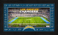 Chargers LE 2025 NFL Signature Gridiron Custom Framed Photo at PristineAuction.com