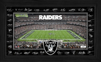 Raiders LE 2025 NFL Signature Gridiron Custom Framed Photo at PristineAuction.com