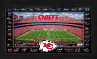 Chiefs LE 2025 NFL Signature Gridiron Custom Framed Photo at PristineAuction.com