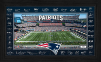 Patriots LE 2025 NFL Signature Gridiron Custom Framed Photo at PristineAuction.com