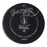 Brad Marchand Signed 2025 Stanley Cup Final Logo Hockey Puck with Display Case (JSA & Marchand) at PristineAuction.com