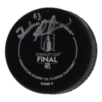 Brad Marchand Signed 2025 Stanley Cup Final Logo Hockey Puck with Display Case (JSA & Marchand) at PristineAuction.com