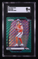 Bo Nix 2024 Panini Prizm Prizms Green Wave #309 RC (SGC 9) at PristineAuction.com