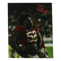 Tyler Booker Signed Alabama Crimson Tide 8x10 Photo (Beckett) at PristineAuction.com