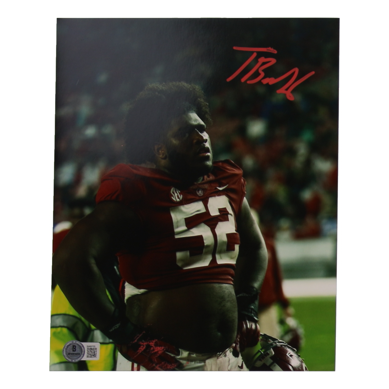Tyler Booker Signed Alabama Crimson Tide 8x10 Photo (Beckett) at PristineAuction.com Tyler Booker Signed Alabama Crimson Tide 8x10 Photo (Beckett) at PristineAuction.com