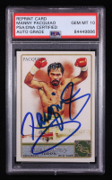Manny Pacquiao Signed 2011 Custom Trading Card (PSA | Autograph Graded PSA 10) at PristineAuction.com