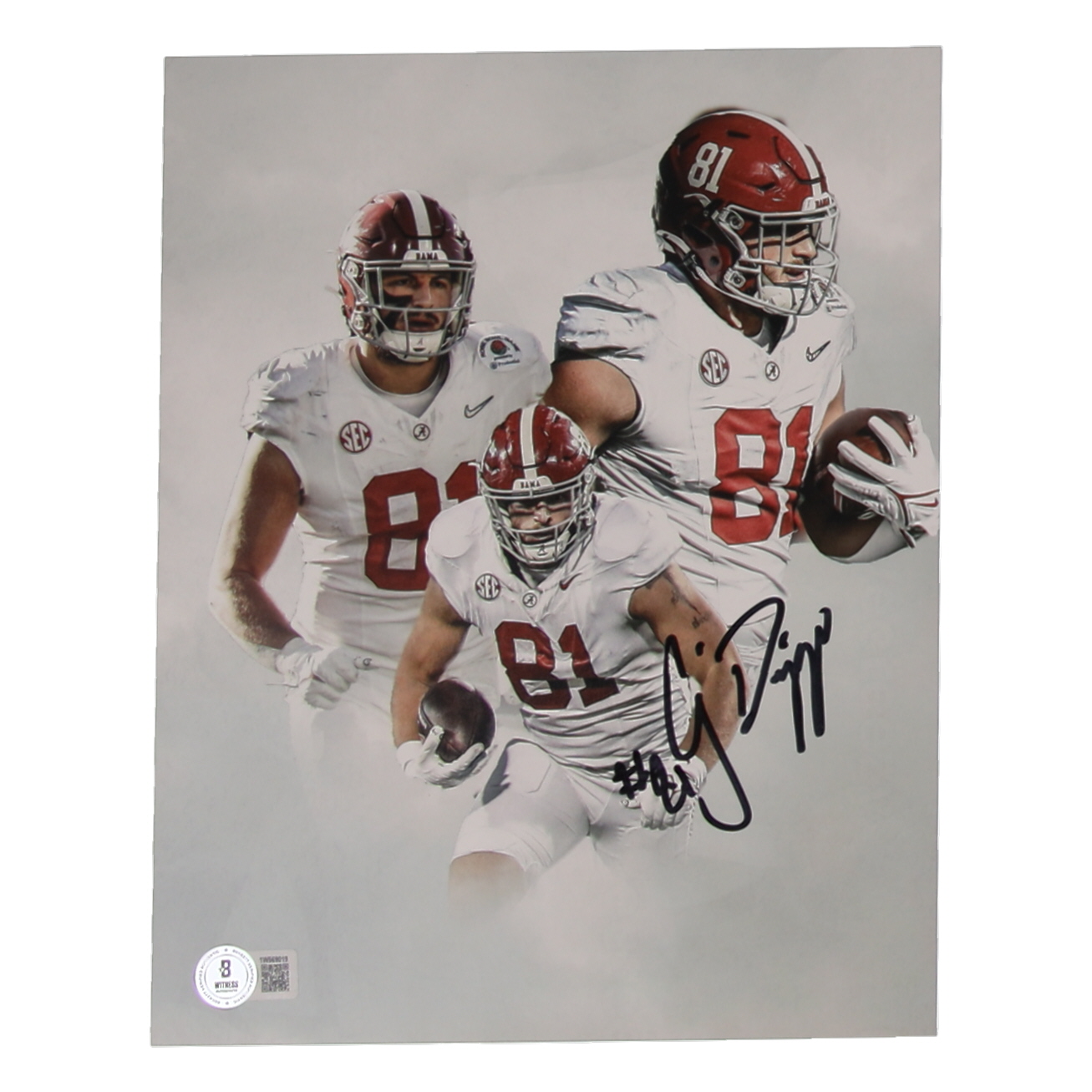CJ Dippre Signed Alabama Crimson Tide 8x10 Photo (Beckett) at PristineAuction.com CJ Dippre Signed Alabama Crimson Tide 8x10 Photo (Beckett) at PristineAuction.com