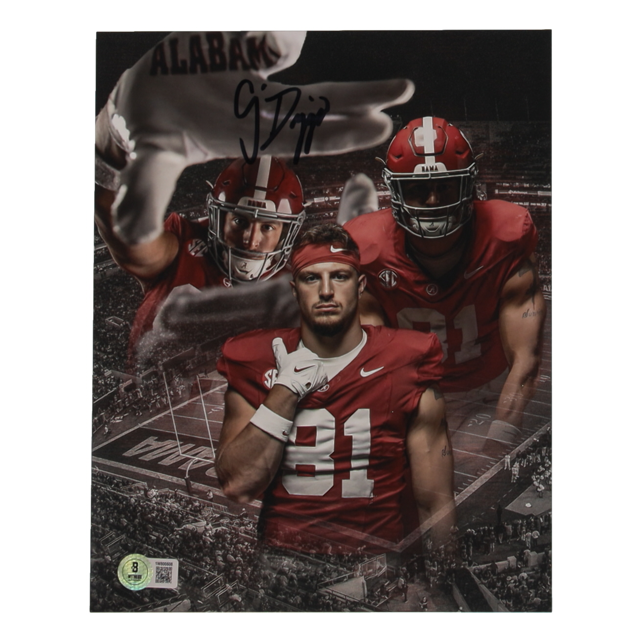 CJ Dippre Signed Alabama Crimson Tide 8x10 Photo (Beckett) at PristineAuction.com CJ Dippre Signed Alabama Crimson Tide 8x10 Photo (Beckett) at PristineAuction.com