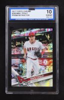 Mike Trout 2017 Topps Chrome Prism Refractor #200 RC (ISA 10) at PristineAuction.com