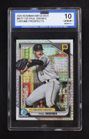 Paul Skenes 2024 Bowman Mega Box Chrome Prospects #BCP125 RC (ISA 10) at PristineAuction.com