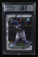 Julio Rodriguez Signed 2019 Bowman Chrome Prospects #BCP33 RC (BGS | Auto 10) at PristineAuction.com