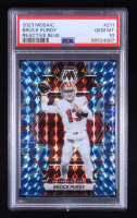 Brock Purdy 2023 Panini Mosaic Mosaic Reactive Blue #211 (PSA 10) at PristineAuction.com
