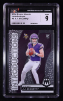 J.J. McCarthy 2024 Panini Mosaic Introductions #5 RC (CGC 9) at PristineAuction.com