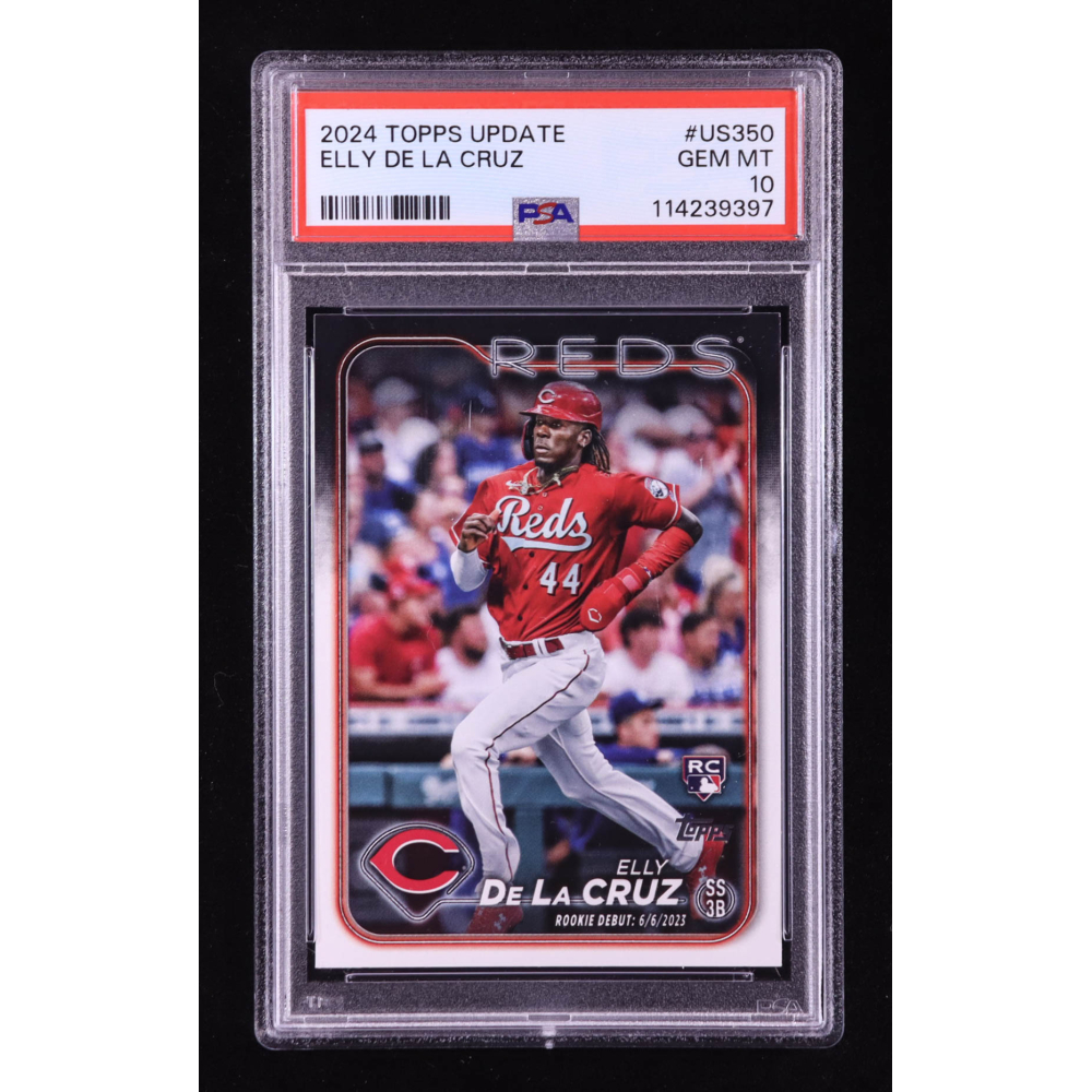 Elly De La Cruz 2024 Topps Update #US350 RC (PSA 10) at PristineAuction.com