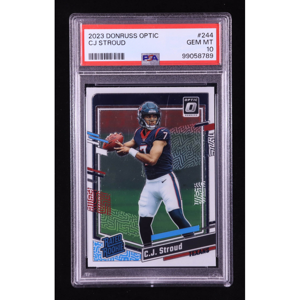 CJ Stroud 2023 Donruss Optic #244 RR RC (PSA 10) at PristineAuction.com