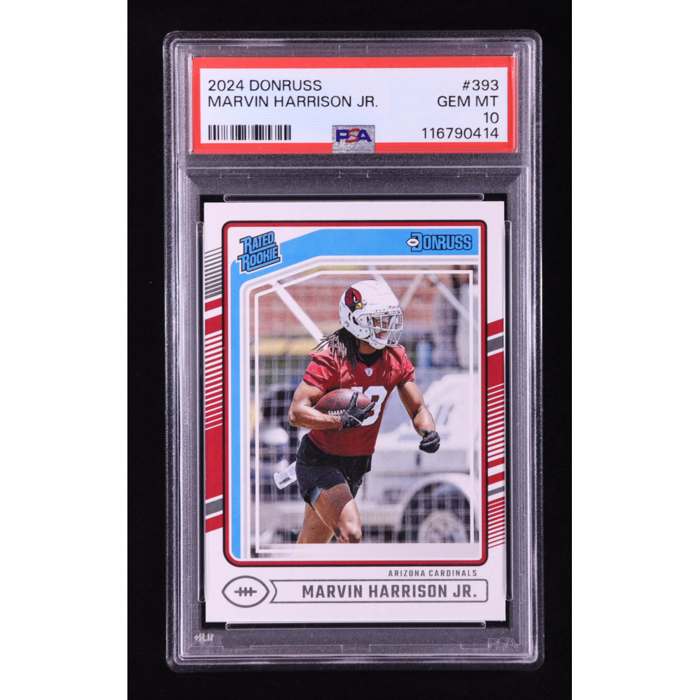 Marvin Harrison Jr. 2024 Donruss #393 RR RC (PSA 10) at PristineAuction.com