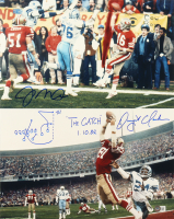Joe Montana & Dwight Clark Signed 49ers "The Catch" 16x20 Photo Inscribed "The Catch 1.10.82" & Hand-Sketched Play Diagram (Beckett) at PristineAuction.com
