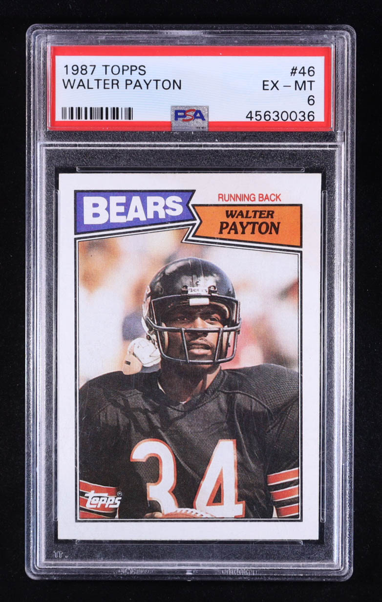 Walter Payton 1987 Topps #46 (PSA 6) at PristineAuction.com Walter Payton 1987 Topps #46 (PSA 6) at PristineAuction.com