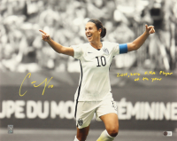Carli Lloyd Signed Team USA 16x20 Photo Inscribed "2015, 2016 FIFA Player of the Year" (Lloyd & Beckett) at PristineAuction.com