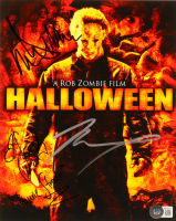 Malcolm McDowell, Tyler Mane, & Taylor Compton Signed "Halloween" 8x10 Photograph (Beckett) at PristineAuction.com