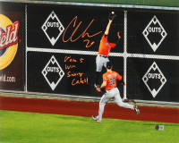 Chas McCormick Signed Astros 16x20 Photo Inscribed "Game 5 Win Saving Catch!" (Beckett) at PristineAuction.com
