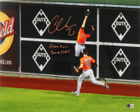 Chas McCormick Signed Astros 16x20 Photo Inscribed "Game 5 Win Saving Catch!" (Beckett) at PristineAuction.com