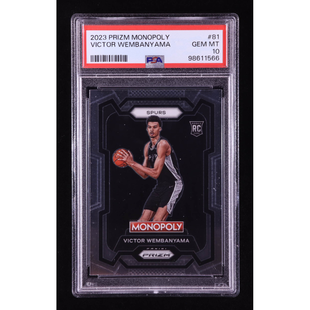 Victor Wembanyama 2023-24 Panini Prizm Monopoly #81 RC (PSA 10) at PristineAuction.com