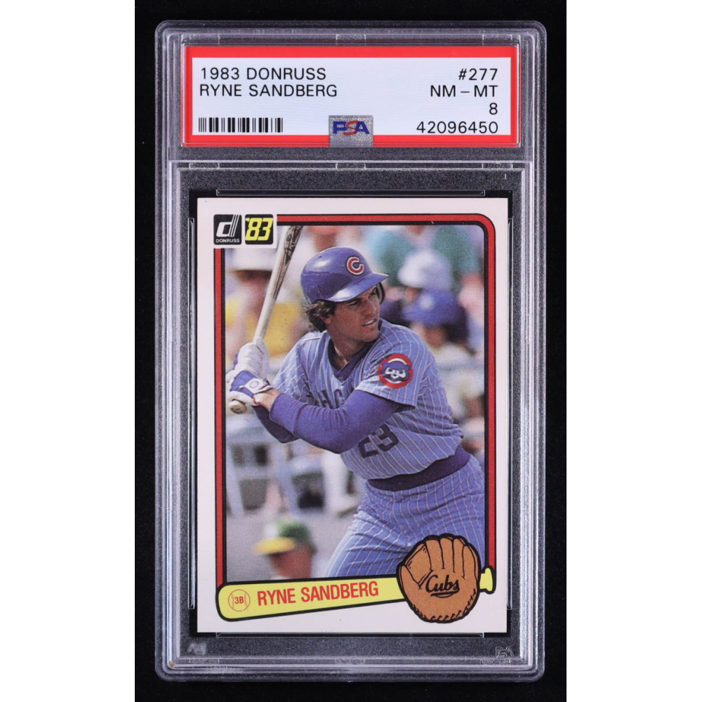Ryne Sandberg 1983 Donruss #277 RC (PSA 8) at PristineAuction.com