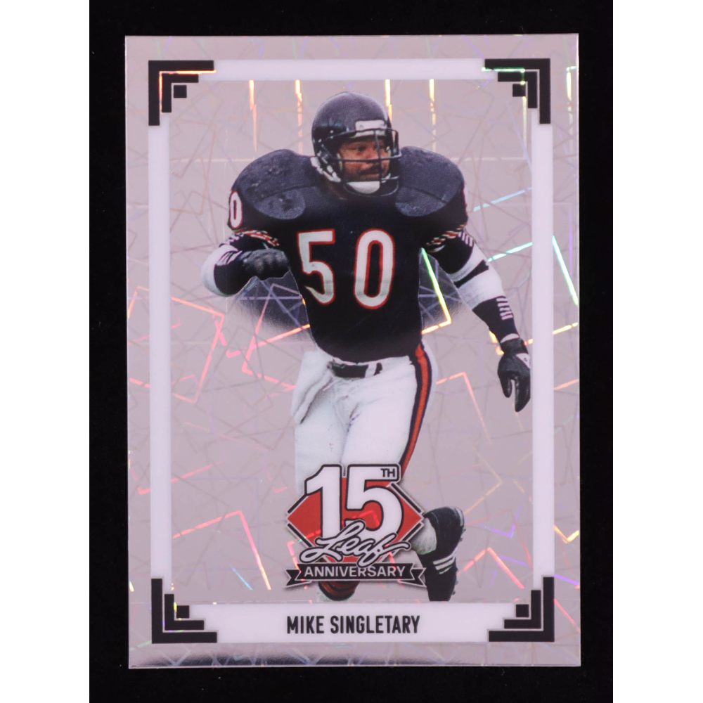 Mike Singletary 2025 Leaf '91 Leaf 15th Year Anniversary National Convention Lazer #91B-118 #09/15 at PristineAuction.com